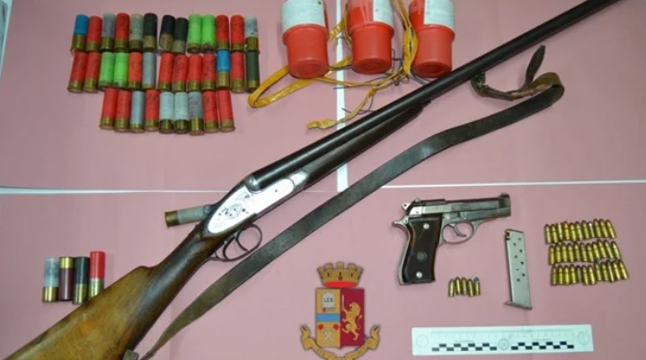 Armi e munizioni sequestrate