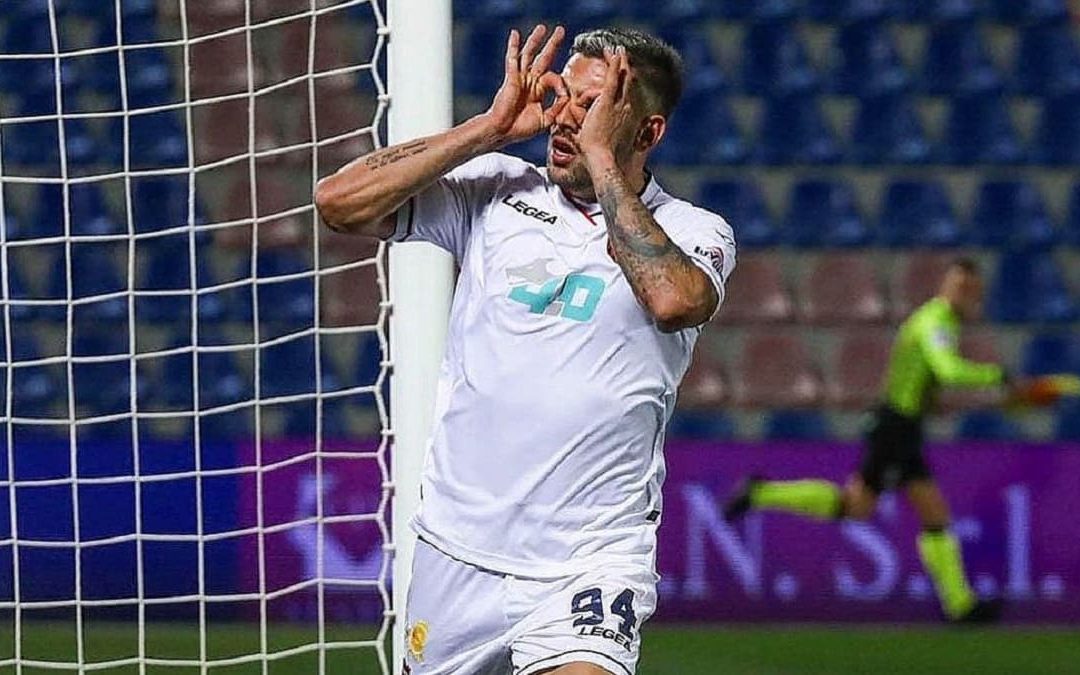 Daniele Liotti, autore del gol dell'1-1 a Pisa