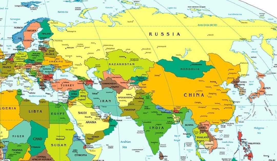 La mappa di Eurasia