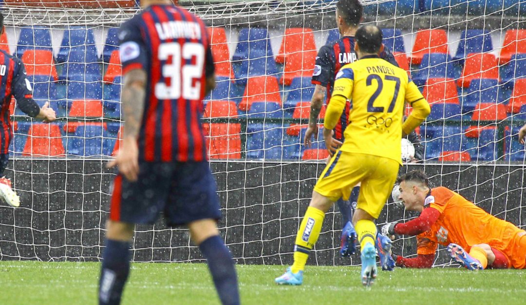 Il primo gol del Parma, segnato da Bernabè