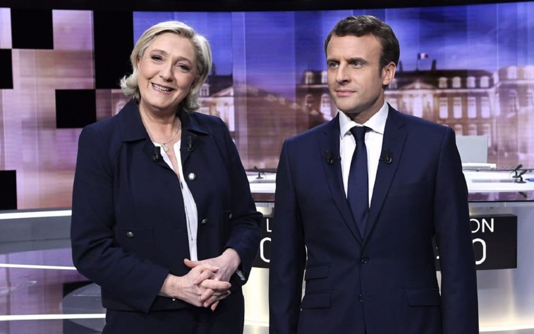 Marine Le Pen e Emmanuel Macron