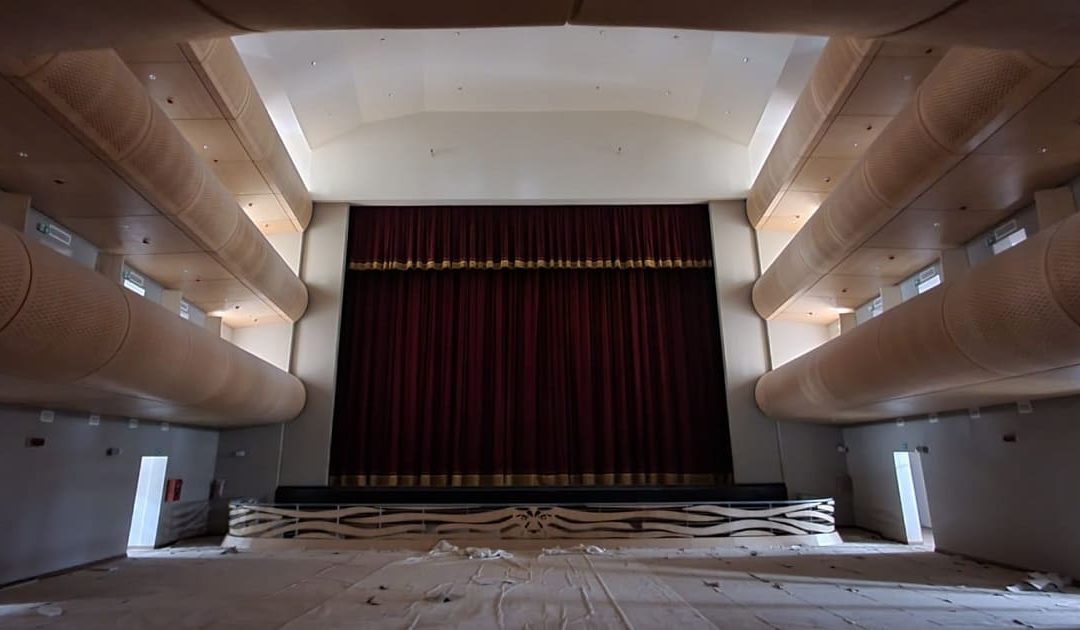 L'interno del nuovo teatro a Moderata Durant