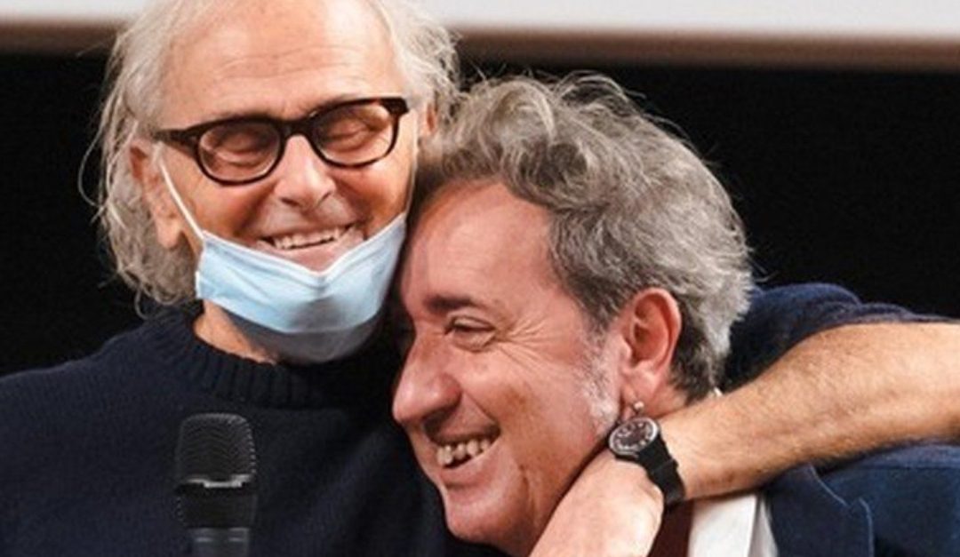 Il regista Antonio Capuano insieme a Paolo Sorrentino