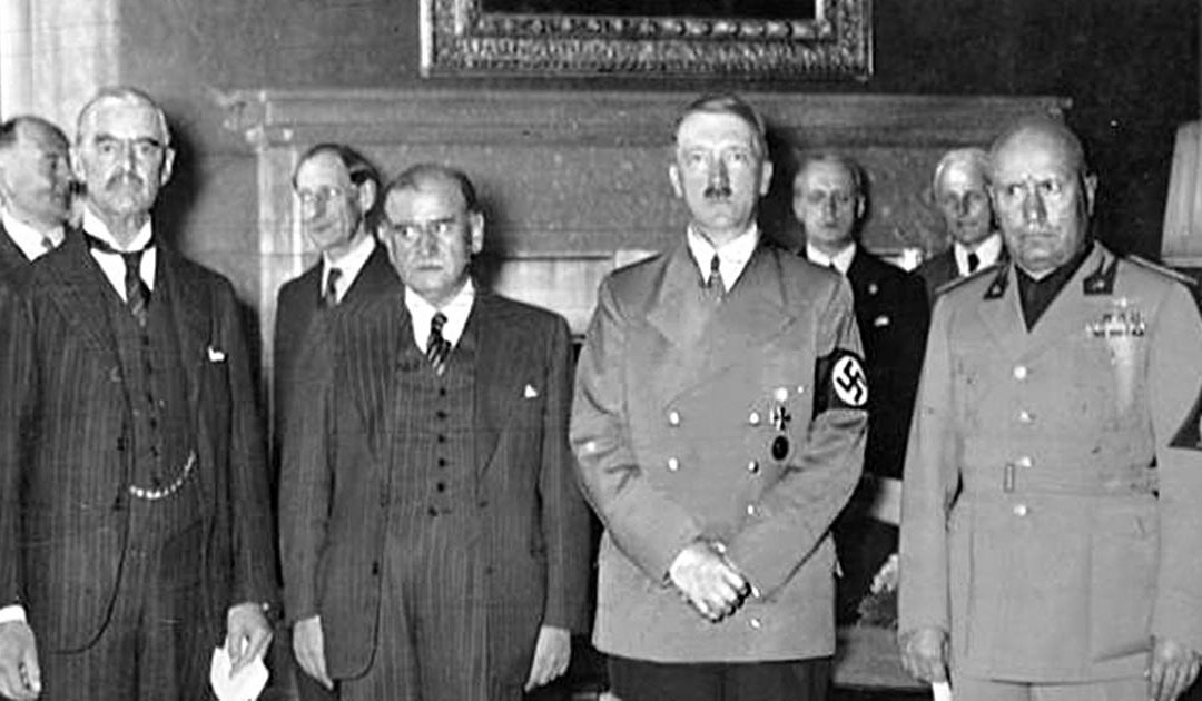 I partecipanti alla conferenza di Monaco del 1938