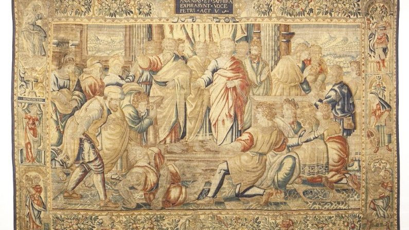 Raffaello sul filo del telaio: a Gerace “Ananias et Saphira”