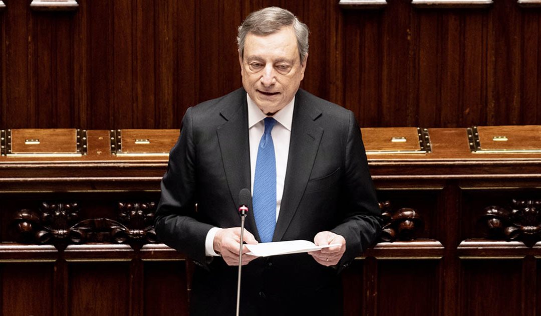 Mario Draghi in Parlamento