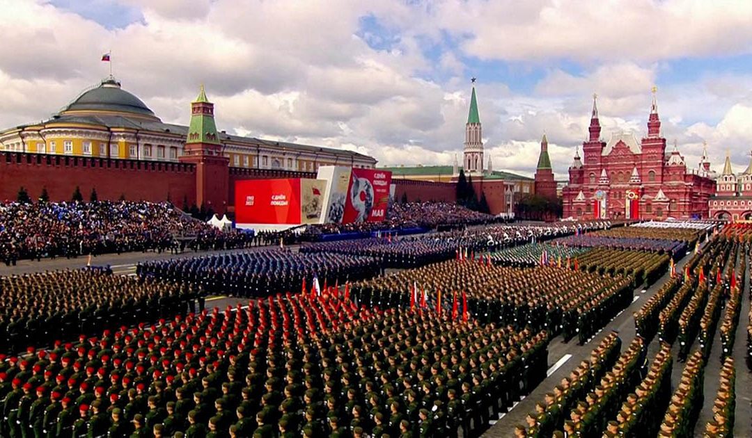 La parata militare a Mosca per il 9 maggio giorno della vittoria