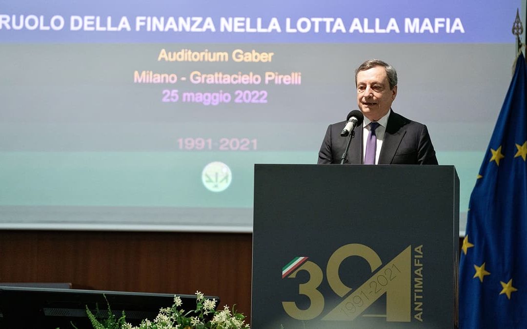 Il Presidente del Consiglio, Mario Draghi, in occasione del 30° anniversario della Direzione Investigativa Antimafia