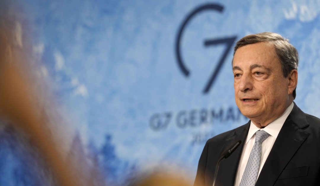 L'intervento di Mario Draghi al G7