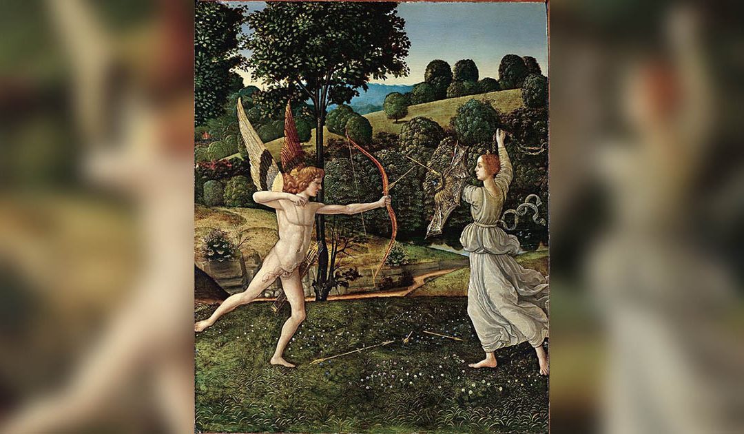 Gherardo di Giovanni del Fora, “Combattimento di Amore e Castità” (tra il 1475 e il 1500)