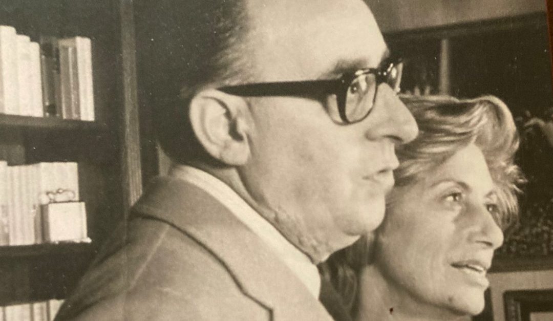 Giacomo Mancini con sua moglie Vittoria Vocaturo