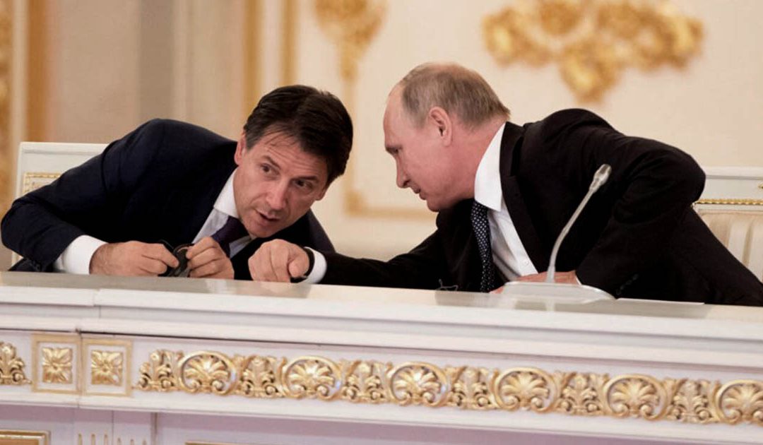Giuseppe Conte e Vladimir Putin