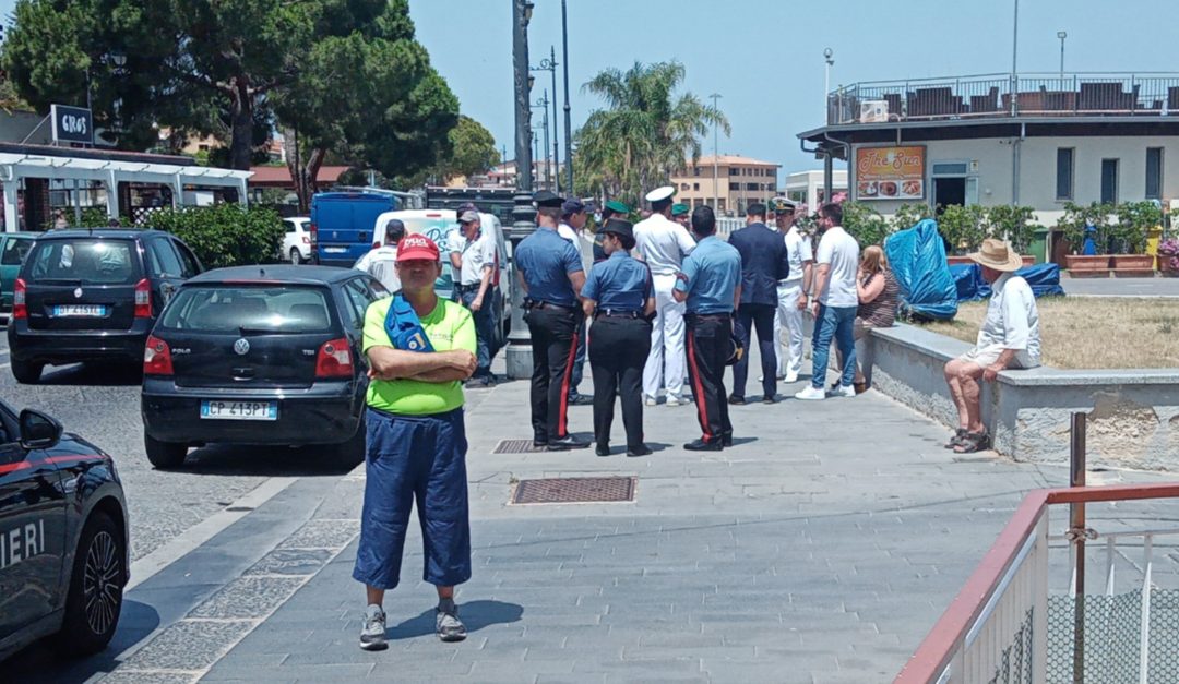 La protesta a Vibo marina