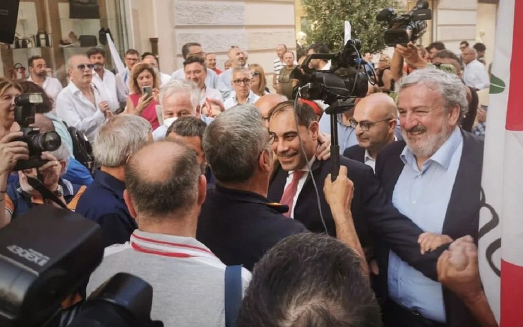 Rinaldo Melucci con Michele Emiliano