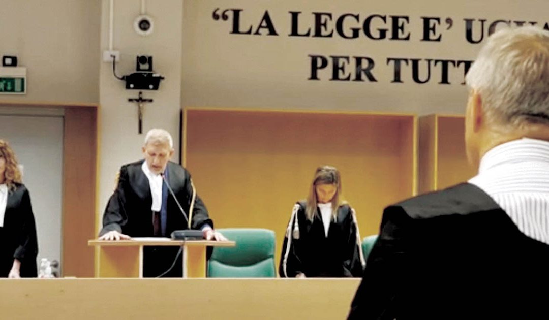 La lettura della sentenza di primo grado del processo Carminius