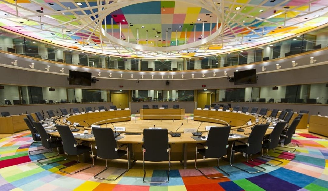 La sala del Consiglio europeo