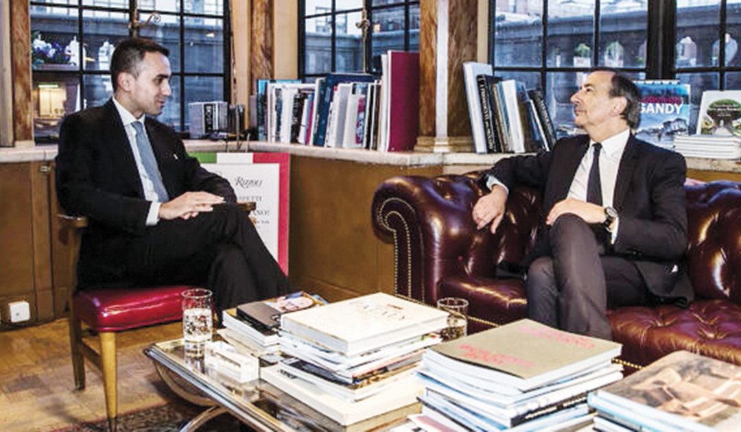Il ministro Luigi Di Maio con il sindaco di Milano, Giuseppe Sala