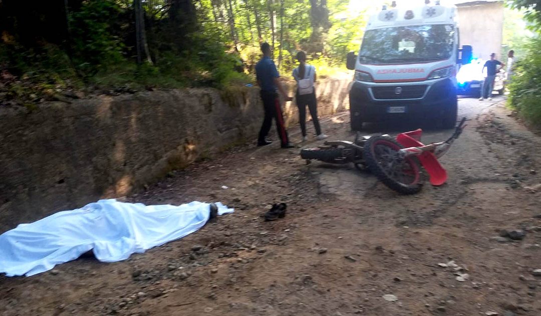 Il corpo senza vita di Gianluca Valenti