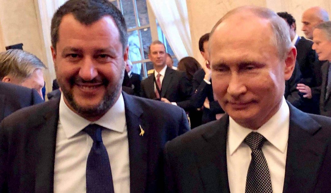 Matteo Salvini e Vladimir Putin