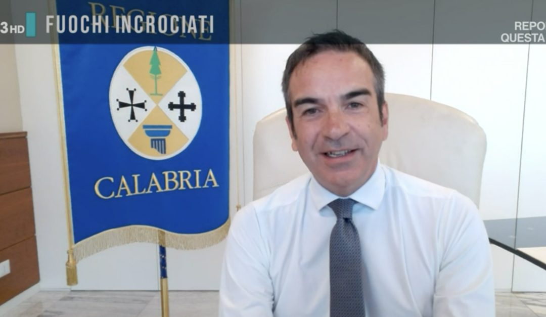 Roberto Occhiuto, presidente della Regione Calabria, questa mattina ospite di Agorà