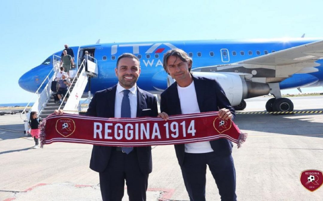 L’arrivo di Pippo Inzaghi a Reggio fra l’entusiasmo dei tifosi