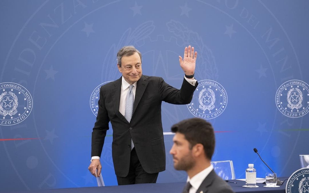 Il premier Mario Draghi
