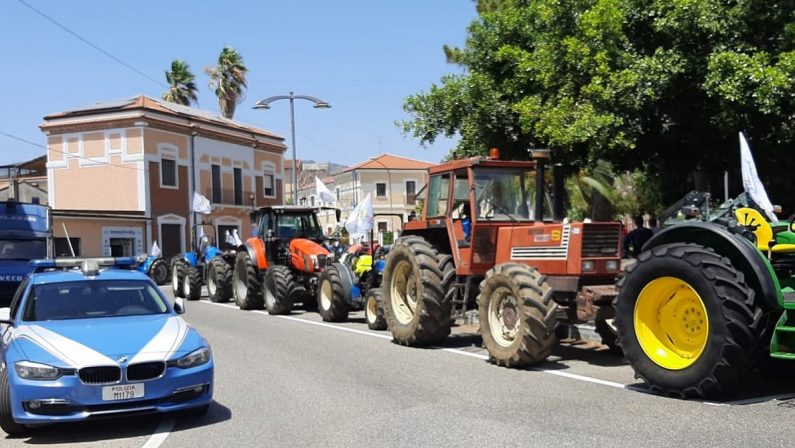 Caro gasolio, protesta dei coltivatori a Lamezia Terme