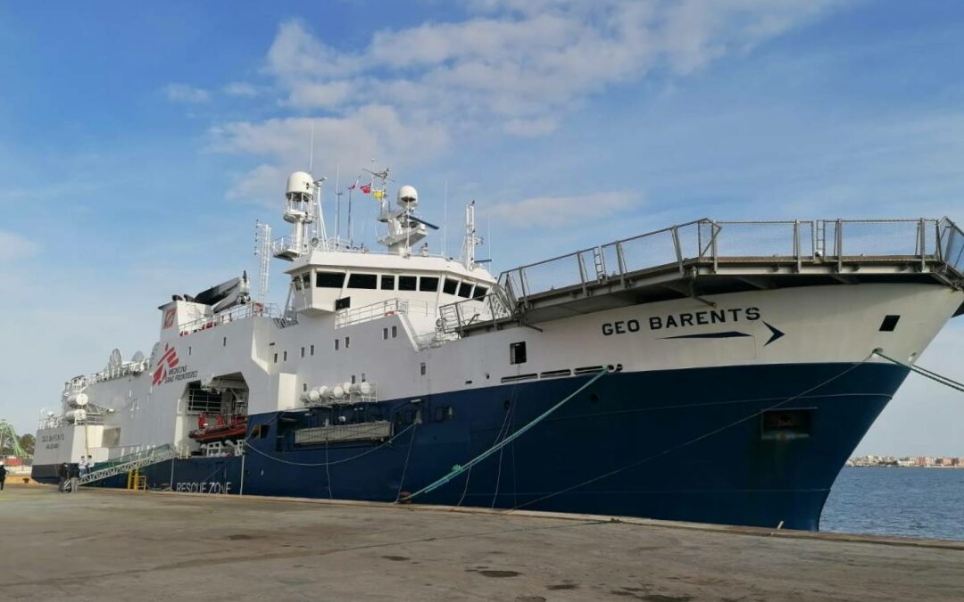 La nave Geo Barents di Medici senza frontiere