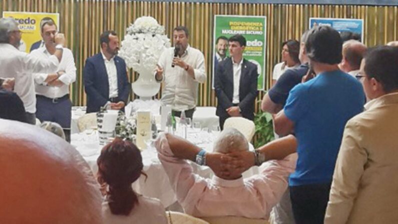 Salvini in Basilicata: «Ricandidare Bardi? Poi ne parliamo»