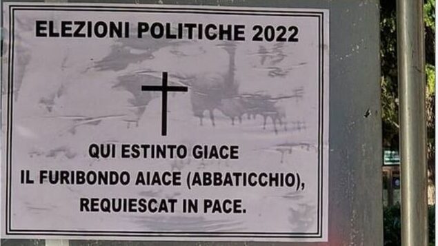 Bitonto, finti manifesti funebri per la sconfitta dell'ex sindaco alle elezioni