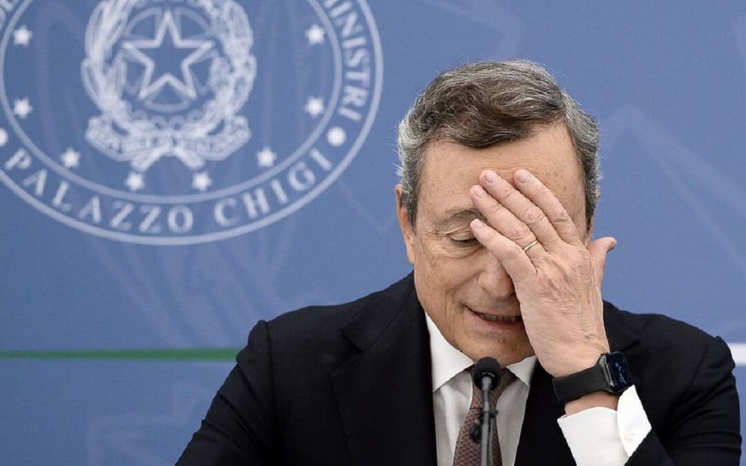 L'ex presidente del Consiglio Mario Draghi