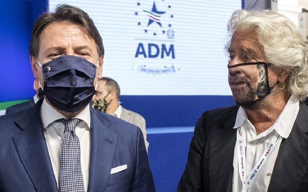 Giuseppe Conte e Beppe Grillo