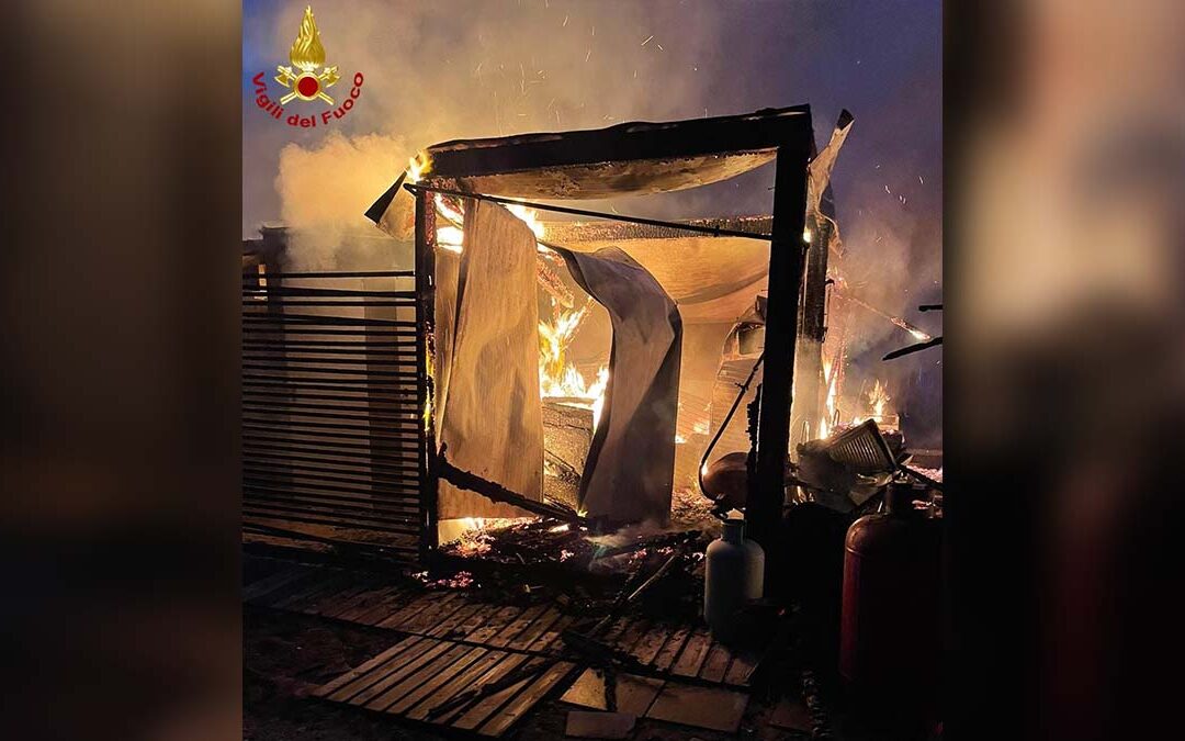 Le fiamme all'interno del Bambulè