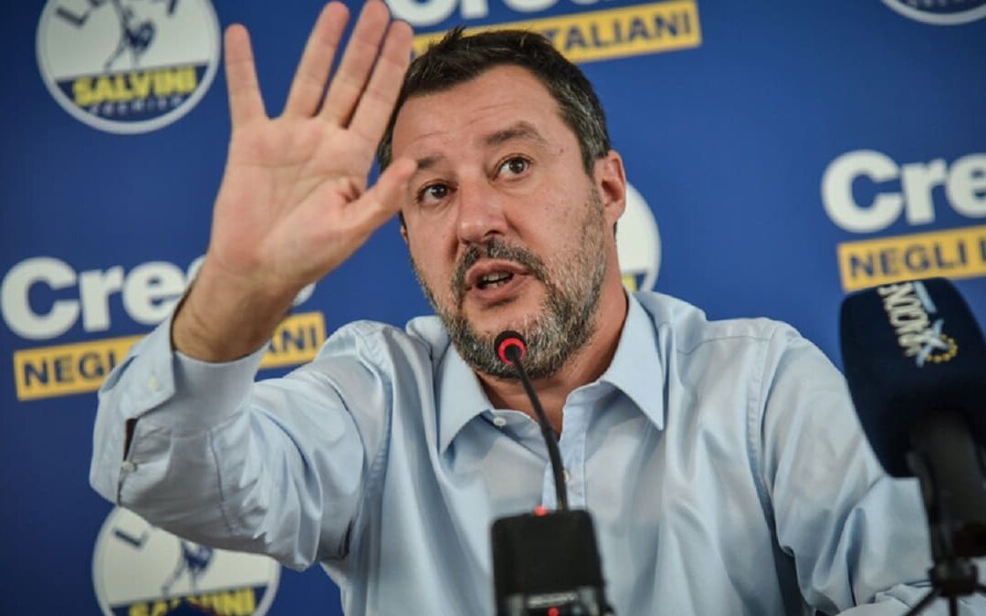 il ministro delle Infrastrutture Matteo Salvini