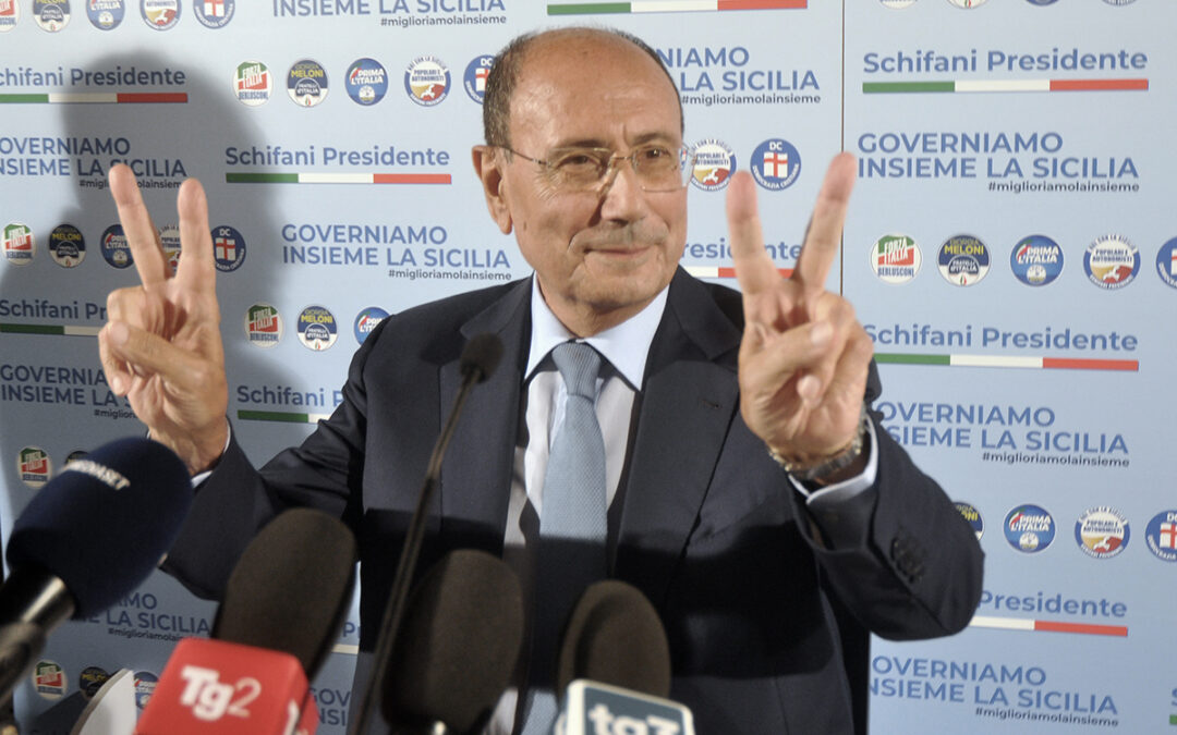 Renato Schifani, neo presidente della Regione Sicilia