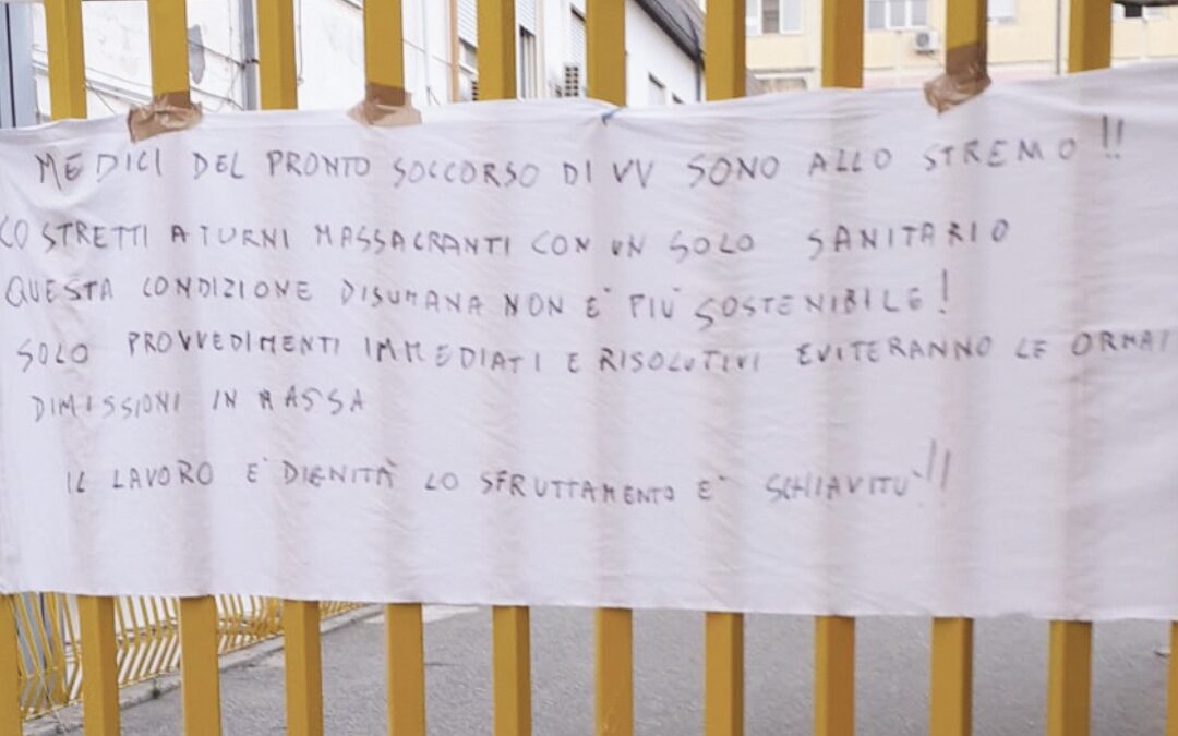 Lo stricione apparso all'ospedale di Vibo