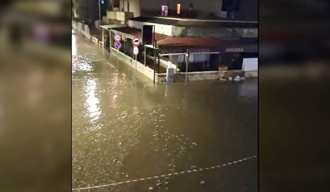 Maltempo: mareggiate, forte vento e allagamenti a Lamezia Terme