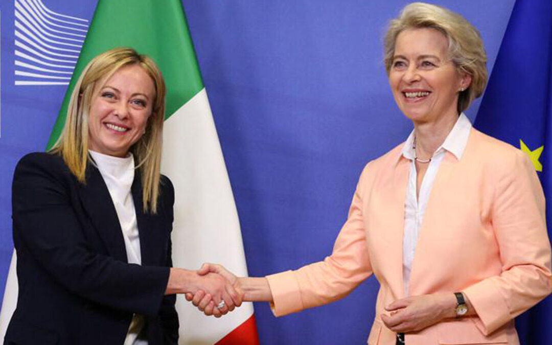 Giorgia Meloni e Ursula von ver Leyen