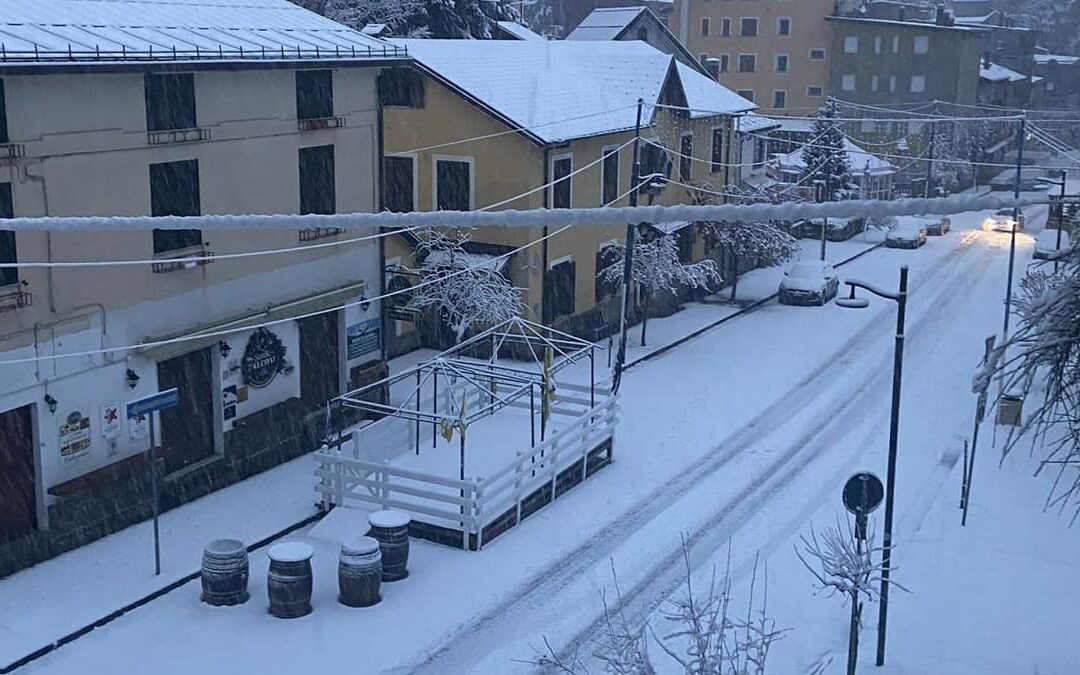 Una nevicata nei giorni scorsi a Camigliatello Silano