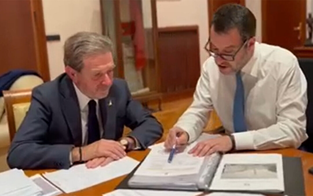 Giacomo Saccomanno e Matteo Salvini