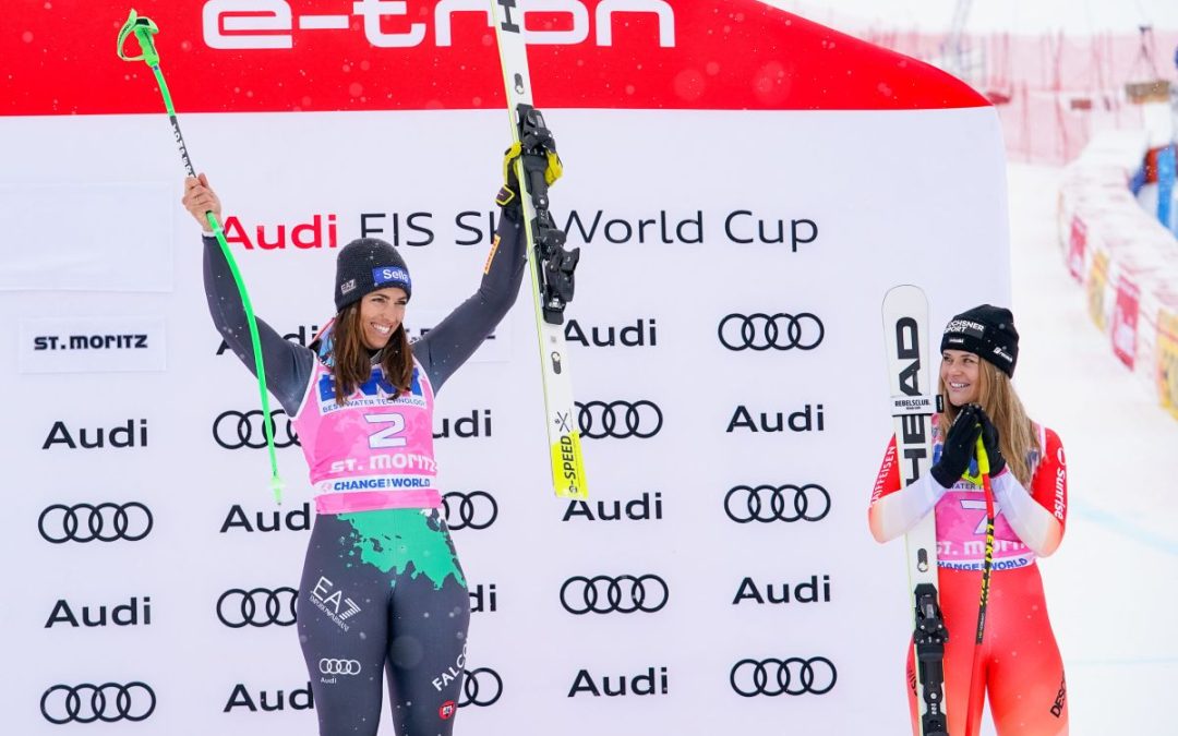 A St.Moritz vince Curtoni, Goggia 2^ ma si frattura la mano