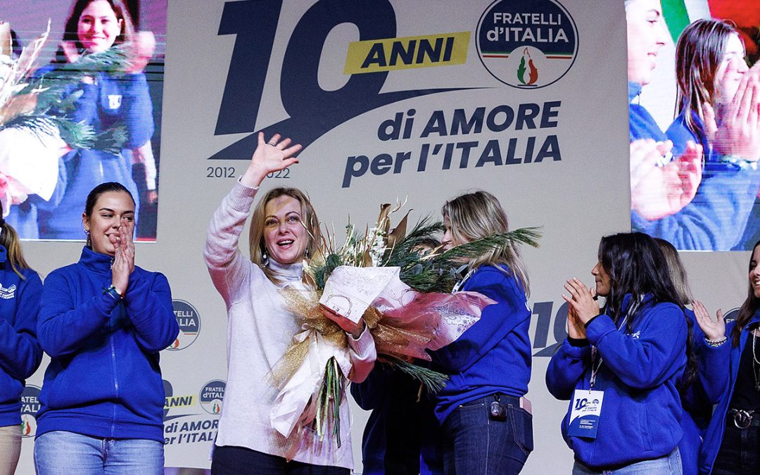 Giorgia Meloni conclude la festa per i dieci anni di Fratelli d'Italia