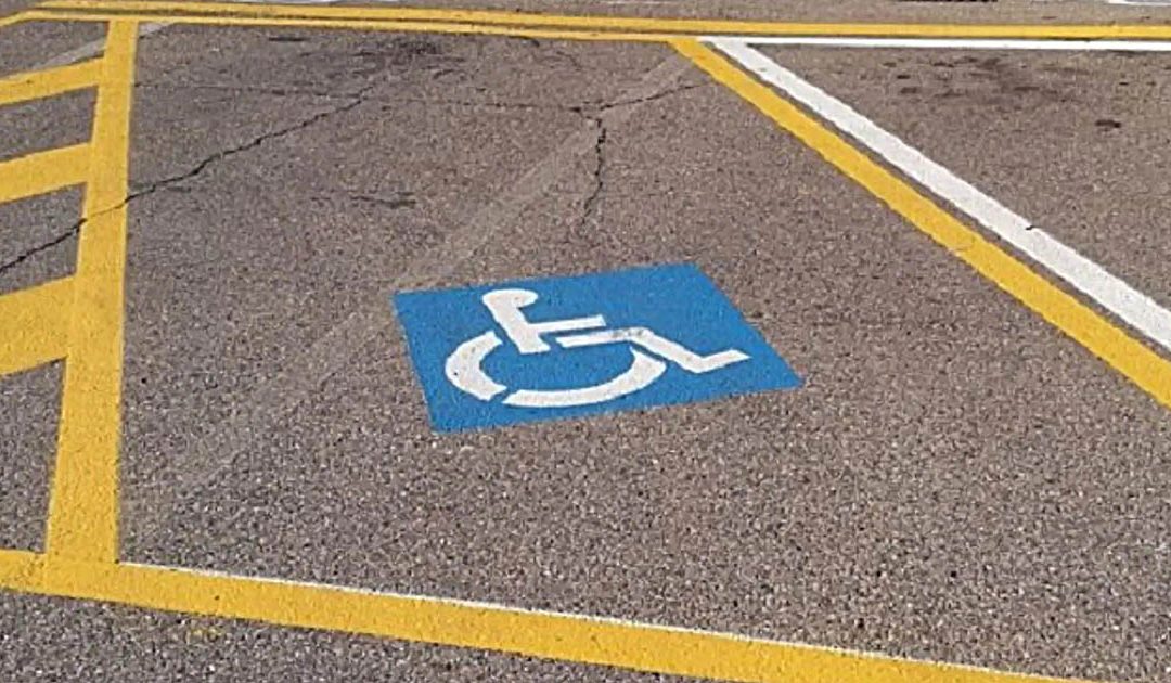 Un parcheggio per disabili