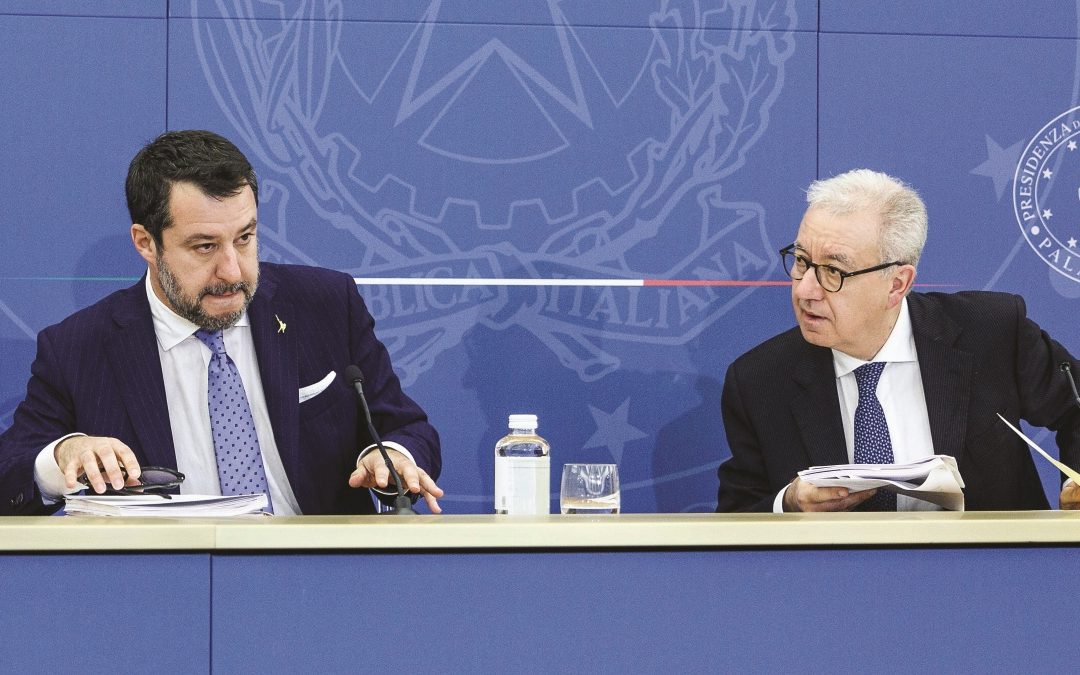 Matteo Salvini e Alfredo Mantovano