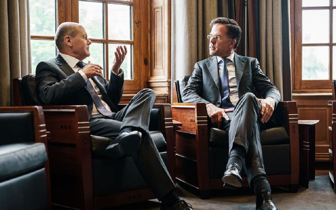Olaf Scholz e Mark Rutte