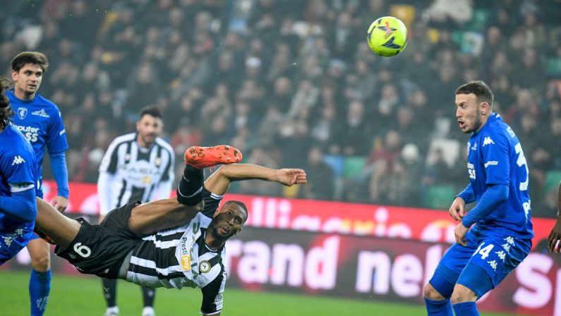 Gol di Baldanzi e Pereyra, Udinese-Empoli finisce 1-1