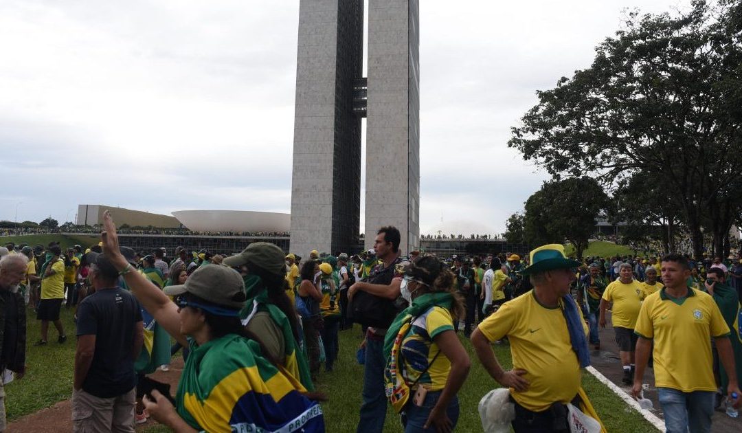 I manifestanti a Brasilia