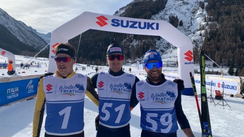 Suzuki Winter Triathlon Circuit, a Cogne vincono Saravalle e Menditto