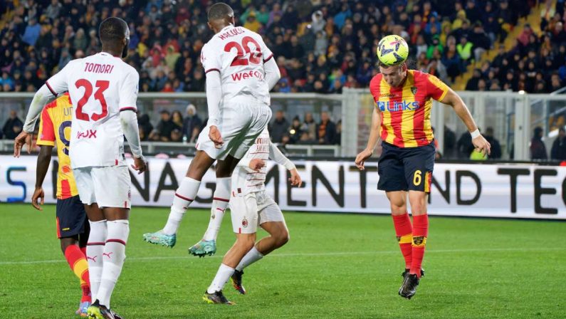 Il Lecce sfiora il colpaccio: il Milan pareggia in rimonta, 2-2