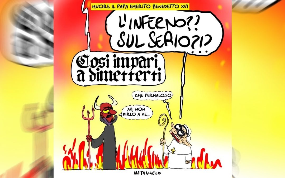 La vignetta di Natangelo dedicata a Papa Benedetto XVI